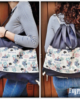 Zaino Borsa Stitch Blu Zaino Borsa Stitch Blu
