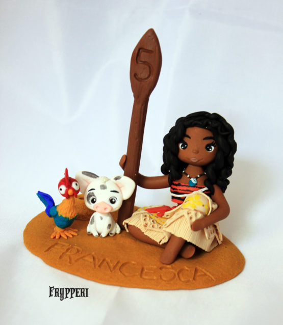 cake topper statuina oceania vaiana moana