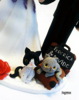 Cake Topper Gatti e Valige