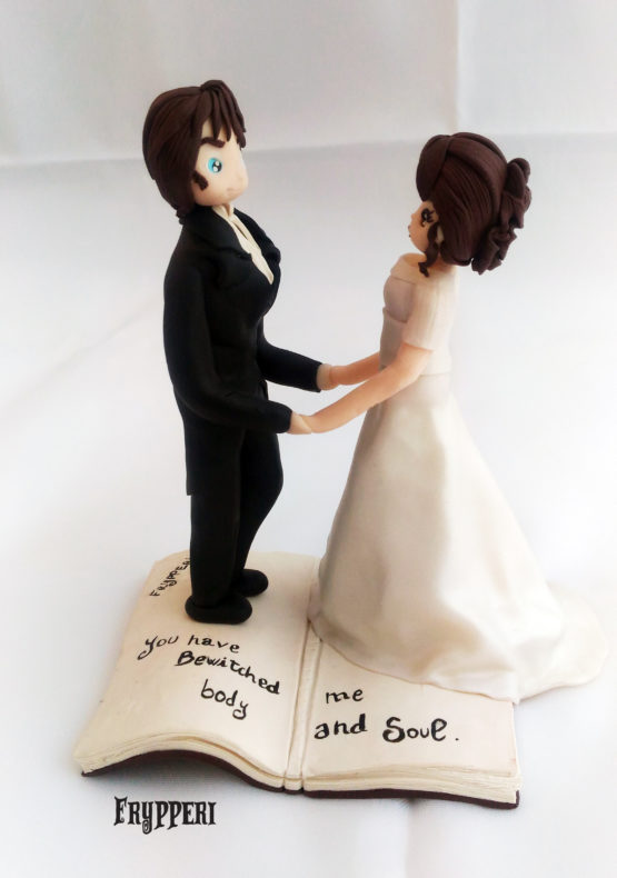 Cake topper mr darcy elizabeth bennet orgoglio e pregiudizio