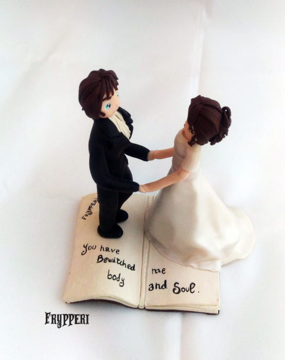 Cake topper mr darcy elizabeth bennet orgoglio e pregiudizio