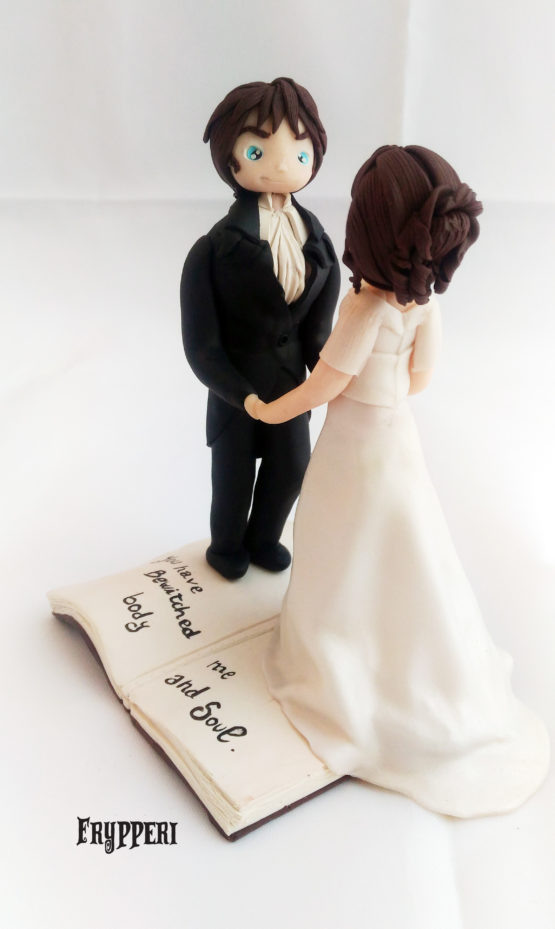 Cake topper mr darcy elizabeth bennet orgoglio e pregiudizio