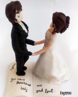 Cake topper mr darcy elizabeth bennet orgoglio e pregiudizio