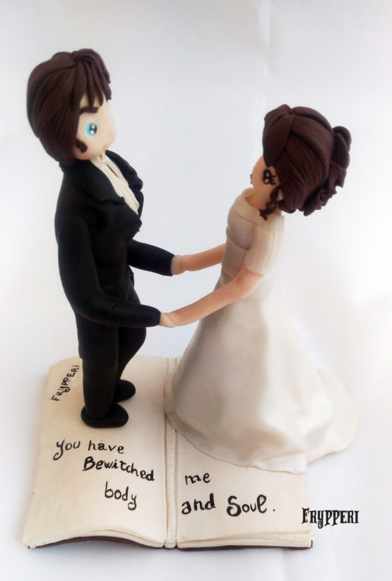 Cake topper mr darcy elizabeth bennet orgoglio e pregiudizio