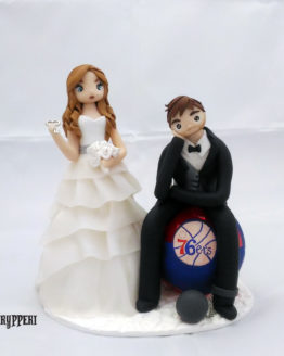 Cake Topper 76ers con Palla al Piede