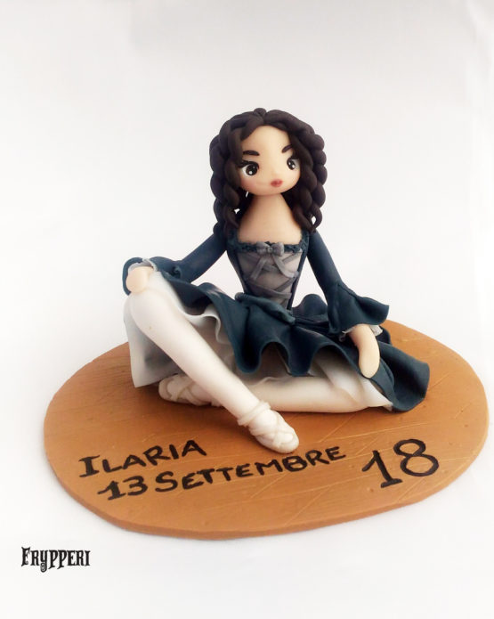 cake topper statuina personalizzato ballerina