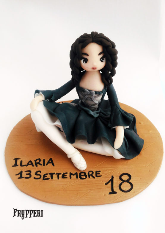 cake topper statuina personalizzato ballerina