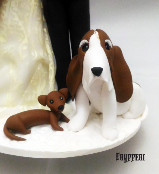 Cake Topper basset hound e bassotto