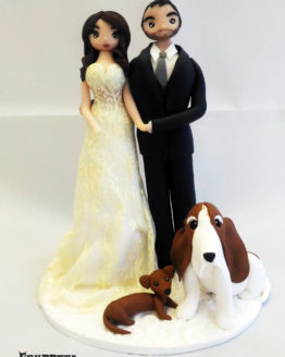 Cake Topper basset hound e bassotto