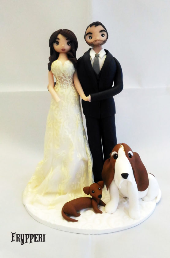 Cake Topper basset hound e bassotto