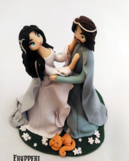 cake topper arwen e aragorn il signore degli anelli lord of the rings