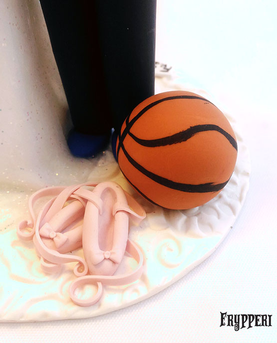 Cake Topper Coppia Basket Ballerina