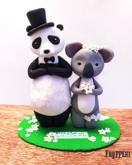 Cake Topper Panda Koala Personalizzato
