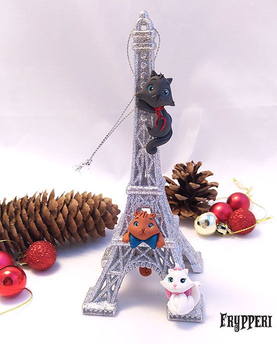 Decorazione Natale Torre Eiffel Aristogatti