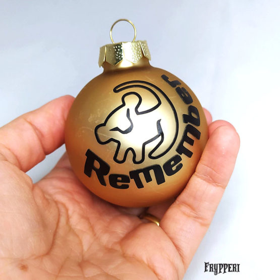 Pallina Natale Re Leone Remember