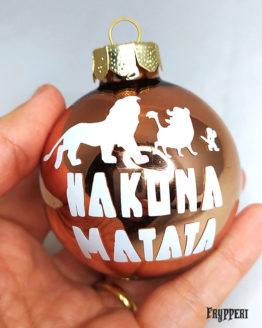 Pallina Natale Re Leone Hakuna Matata