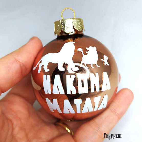 Pallina Natale Re Leone Hakuna Matata