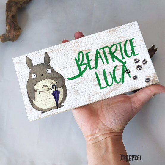 Targhetta Nome Personalizzato Totoro