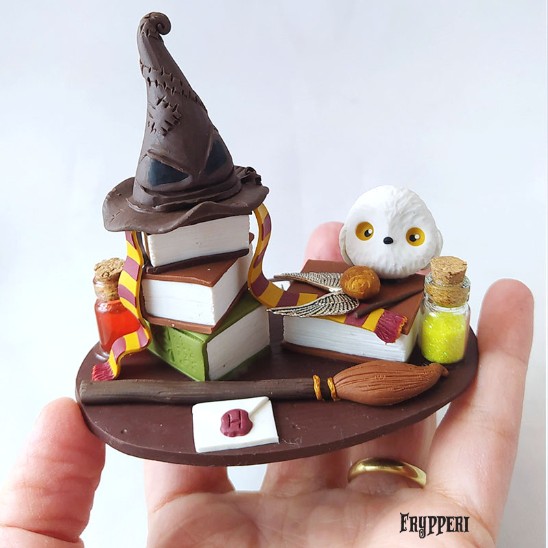 Cake Topper Cappello Parlante Harry Potter Personalizzato realizzato a mano  - Frypperi