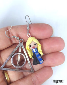 Orecchini Harry Potter Luna Doni della morte