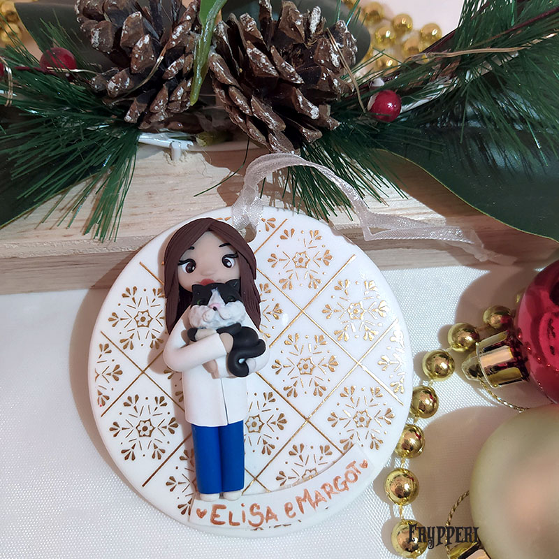 Decorazione Natale Ceramica Personaggio Personalizzata