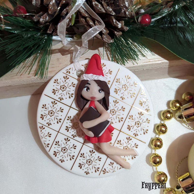 Decorazione Natale Ceramica Personaggio Personalizzata