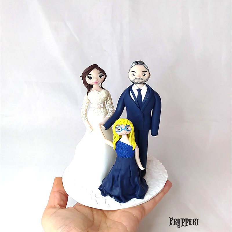 Cake Topper Famiglia Personalizzato