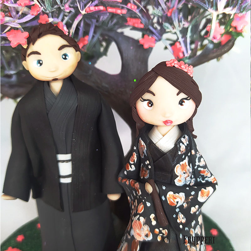 Cake Topper Giappone Sakura Personalizzato