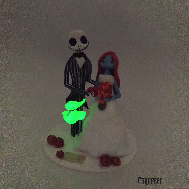 Cake Topper Jack Sally Personalizzato