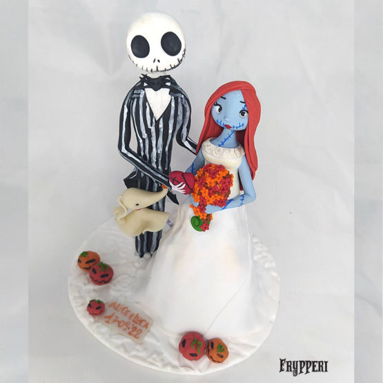 Cake Topper Jack Sally Personalizzato