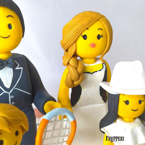 Cake Topper Lego Famiglia Personalizzato