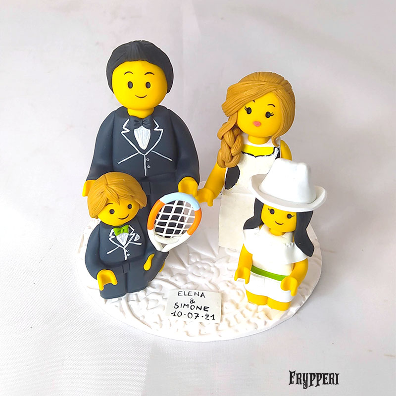 Cake Topper Lego Famiglia Personalizzato