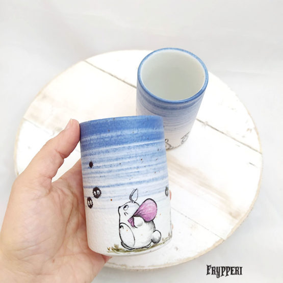 Tazza Giapponese Totoro Azzurro