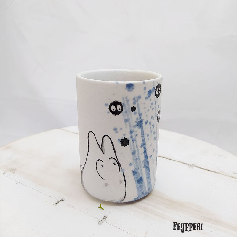 Tazza Giapponese Totoro Azzurro inchiostro