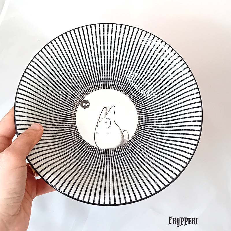 Ciotola Ramen Totoro Bianco Nero