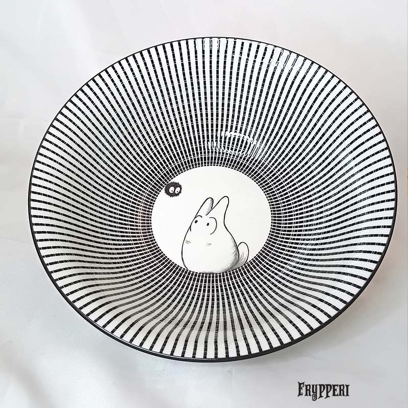 Ciotola Ramen Totoro Bianco Nero