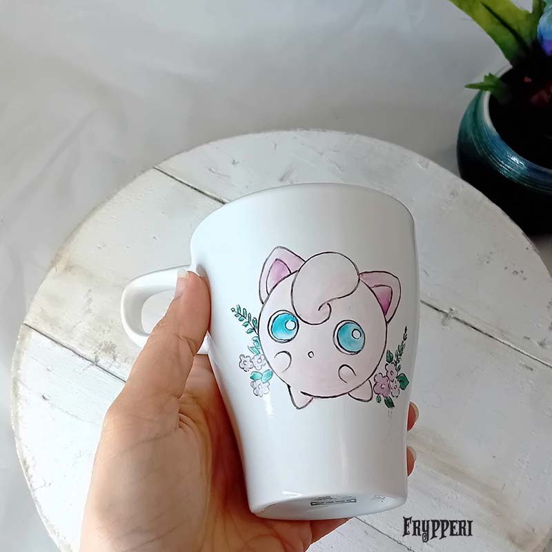 Tazza Dipinta Bianca Jigglypuff