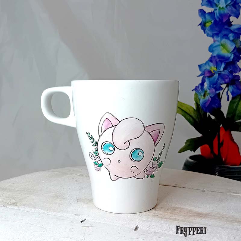 Tazza Dipinta Bianca Jigglypuff
