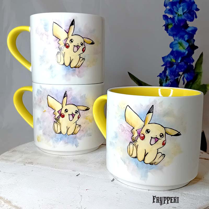 Tazza Dipinta Pikachu Tazza Dipinta Pikachu