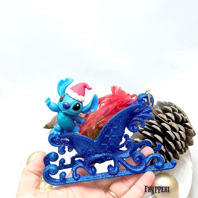 Decorazione Natale Slitta Stitch