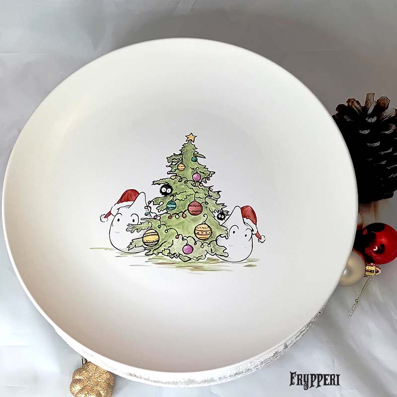 Piatto albero Natale Piatto albero Natale