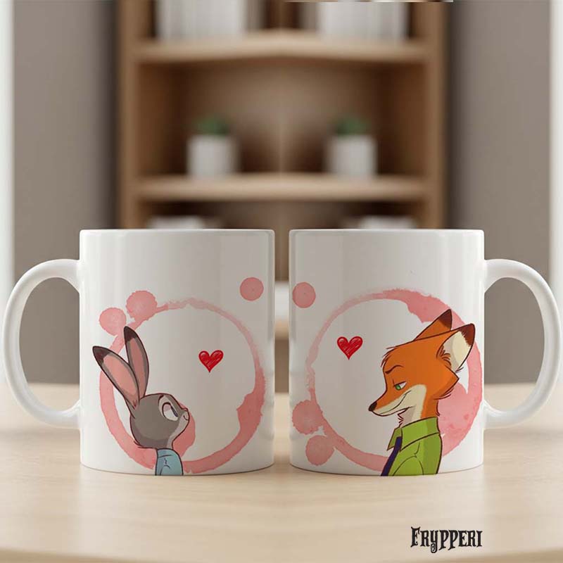 Tazza San Valentino Coniglio Volpe