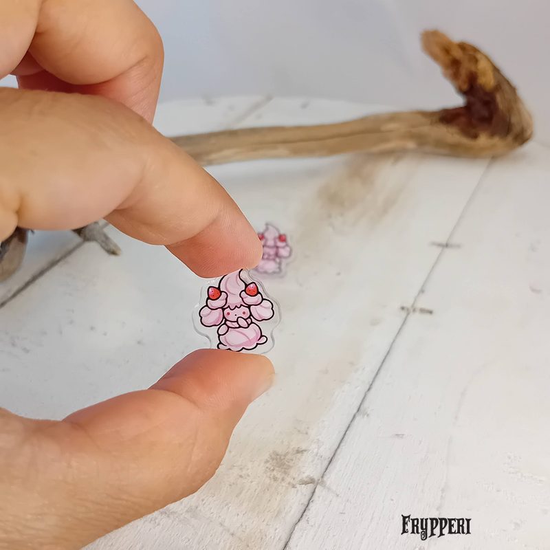 Orecchino Alcremie acrilico fan art Orecchino Alcremie acrilico fan art