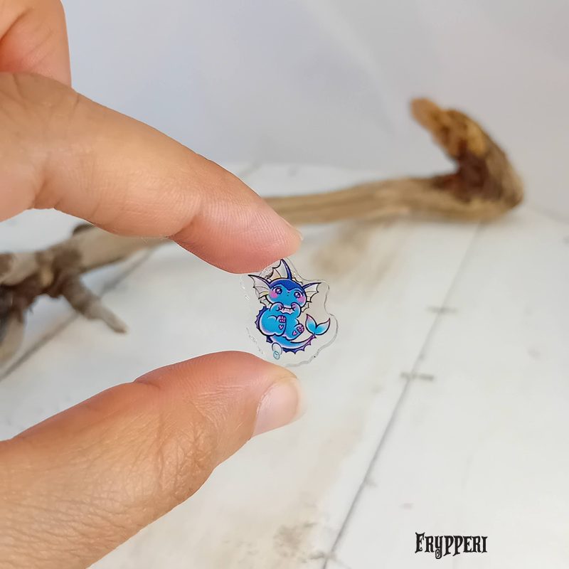 Orecchino Vaporeon acrilico fan art Orecchino Vaporeon acrilico fan art