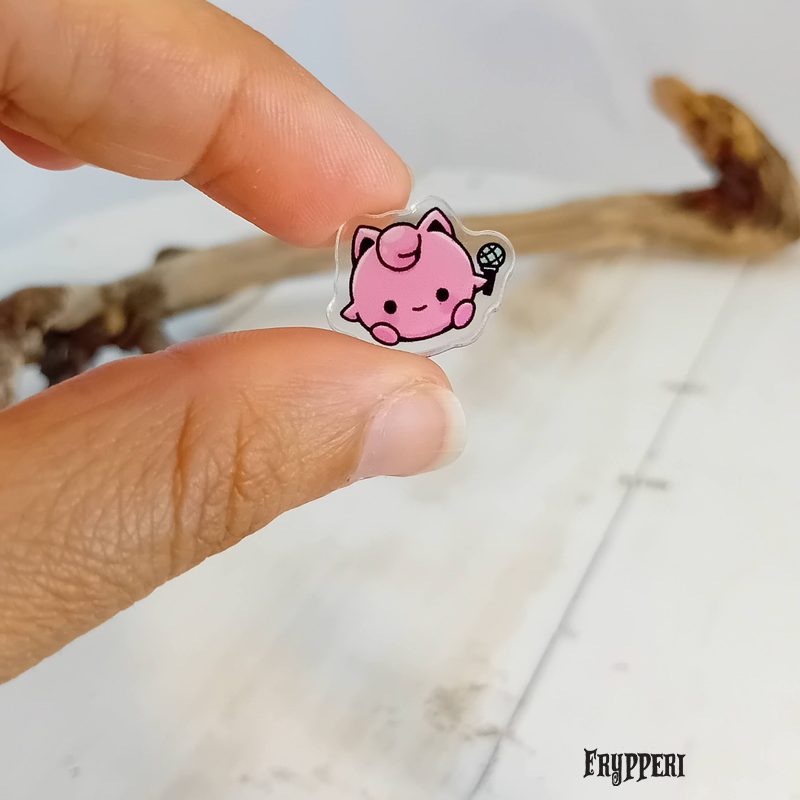 Orecchino Jigglypuff acrilico fan art Orecchino Jigglypuff acrilico fan art