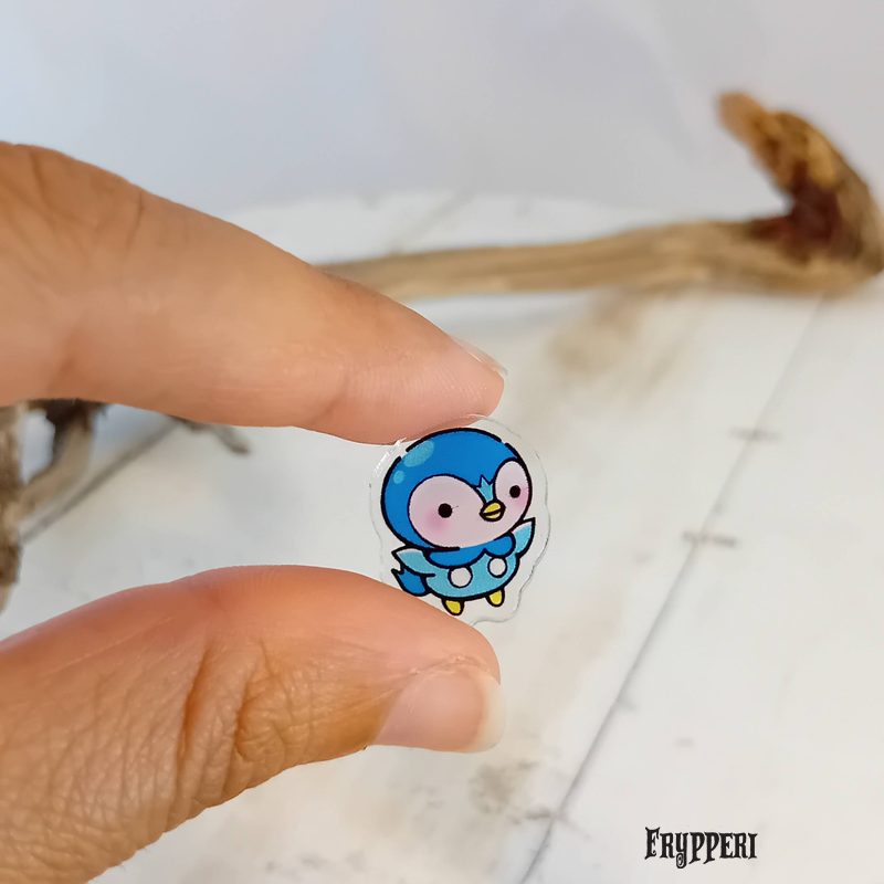 Orecchino Piplup acrilico fan art Orecchino Piplup acrilico fan art
