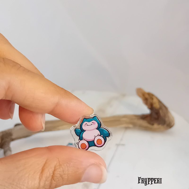 Orecchino Snorlax acrilico fan art Orecchino Snorlax acrilico fan art
