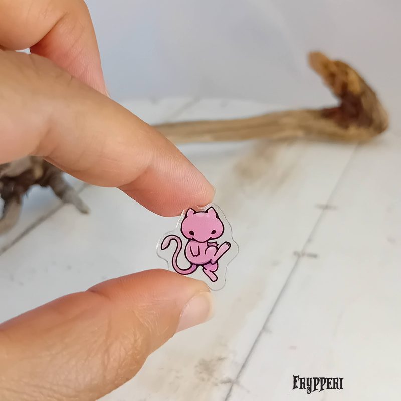 Orecchino Mew acrilico fan art Orecchino Mew acrilico fan art