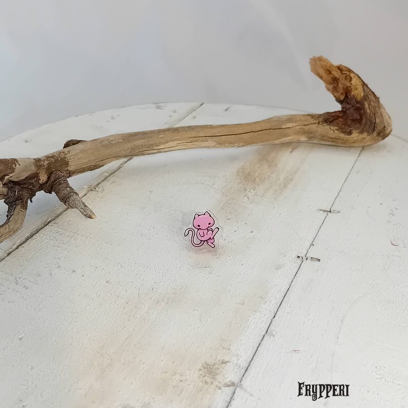 Orecchino Mew acrilico fan art