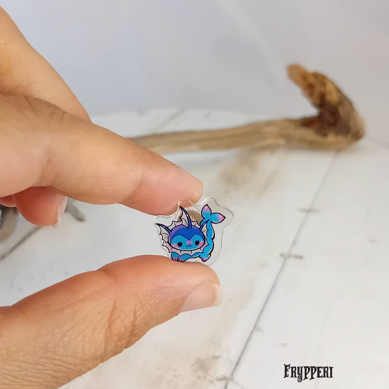 Orecchino Vaporeon acrilico fan art Orecchino Vaporeon acrilico fan art